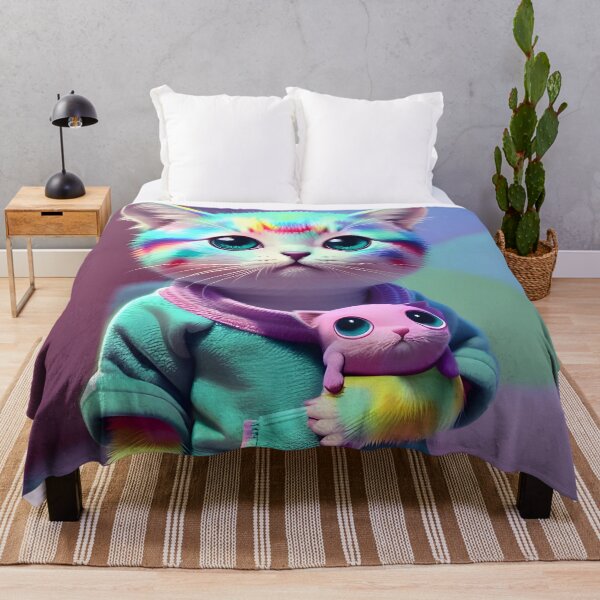 Item preview, Beautiful Cat in Pajamas - Modern Digital Art designed and sold by Ai-michiart.