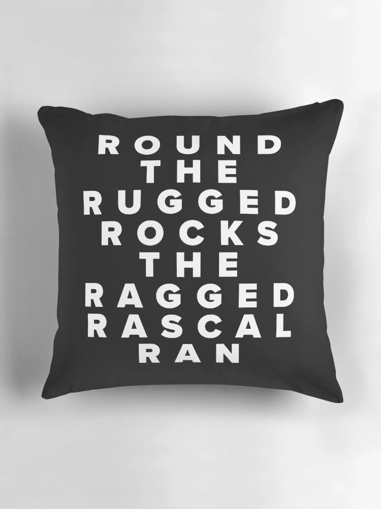Thumbnail 3 of 4, Pillow, Round The Rugged Rocks The Ragged Rascal Ran designed and sold by Texterns.