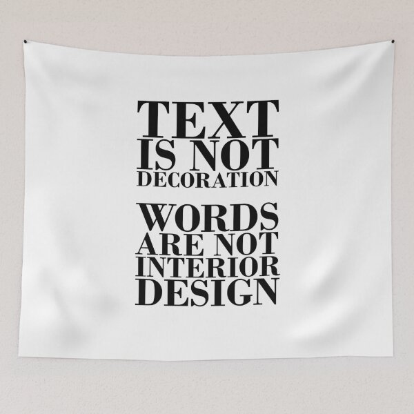 Item preview, Text is not decoration designed and sold by Oddesign.
