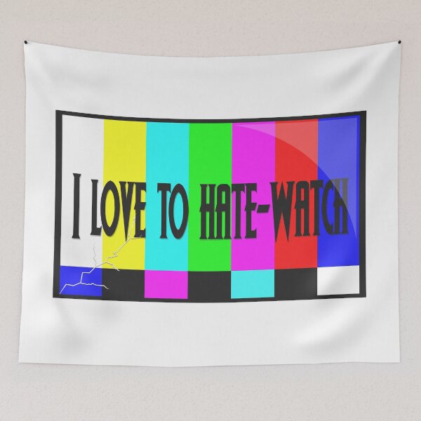 Item preview, I love to hate watch | Broken TV test card illustration designed and sold by ProdbyNiECO.