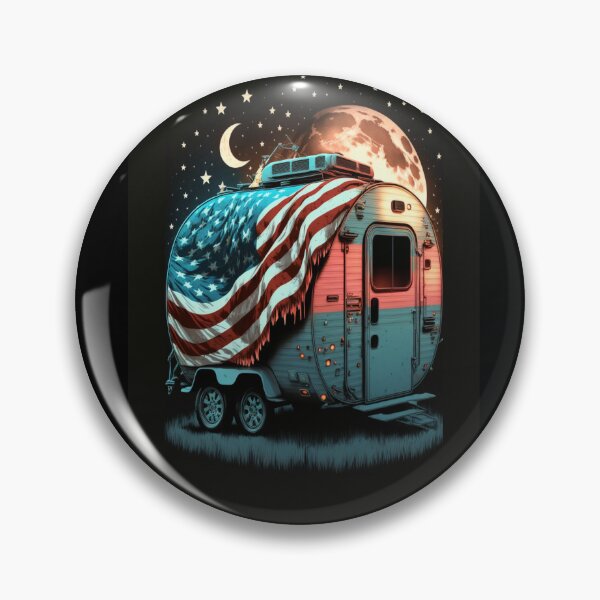 Item preview, Patriotic Campers American Flag designed and sold by druckfun.