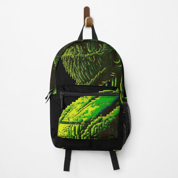 Item preview, alien extraterrestrial invasion pixel art in matrix style designed and sold by popurbanart.