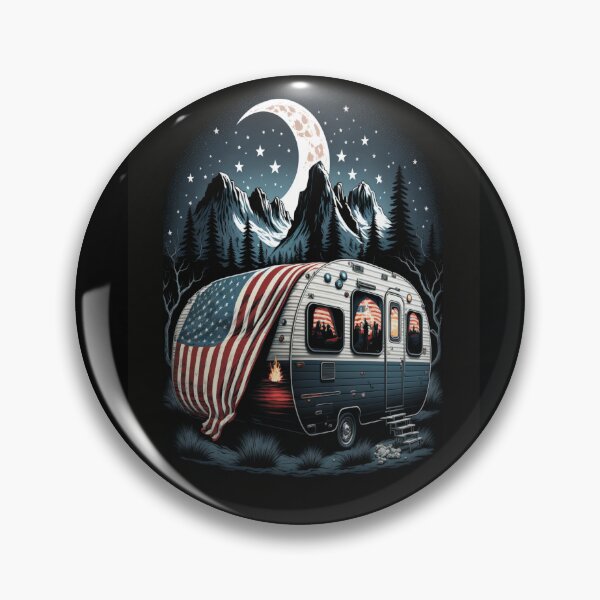 Item preview, Patriotic Campers American Flag designed and sold by druckfun.