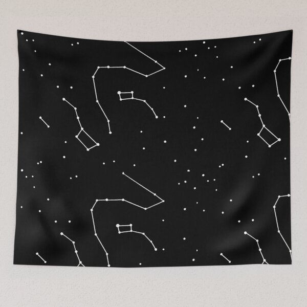 Item preview, Constellations - black and white designed and sold by Olivia Bussiere.