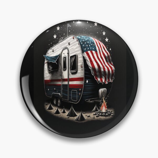 Item preview, Patriotic Campers American Flag designed and sold by druckfun.