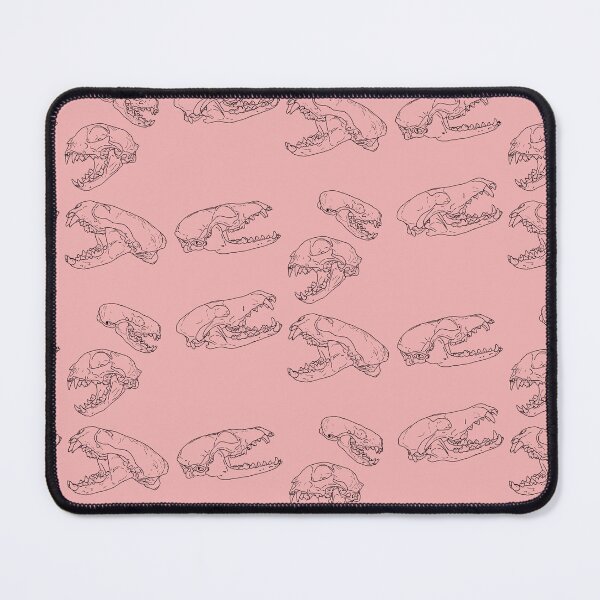 Item preview, North American Predator Skulls Black Lines Pink designed and sold by Ashley Gagnon.