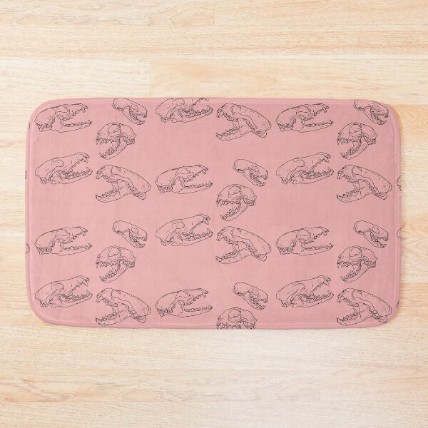Item preview, North American Predator Skulls Black Lines Pink designed and sold by Ashley Gagnon.