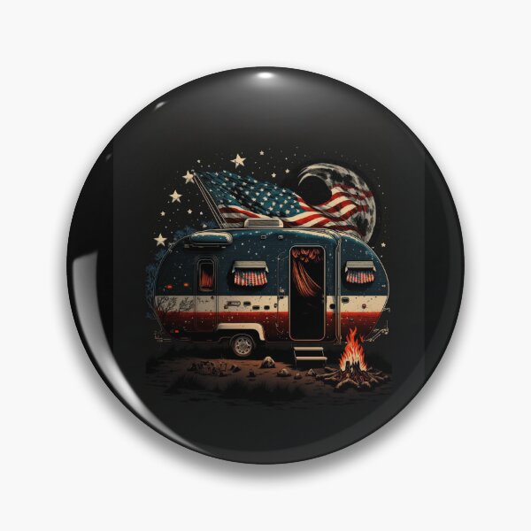 Item preview, Patriotic Campers American Flag designed and sold by druckfun.