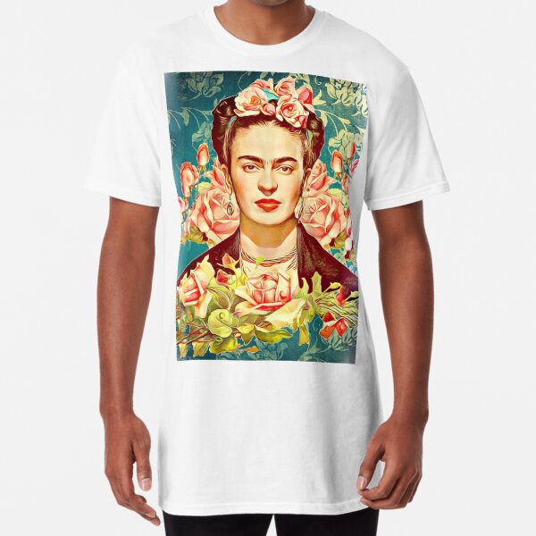 Camiseta larga for con «Frida Kahlo» de Kennethsd | Redbubble