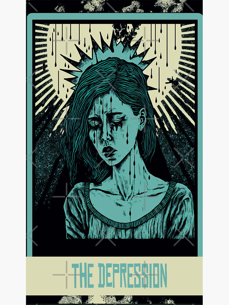 "Depression Tarot Card Breakup Relationship Tarot Card Designs