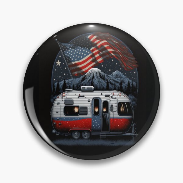 Item preview, Patriotic Campers American Flag designed and sold by druckfun.