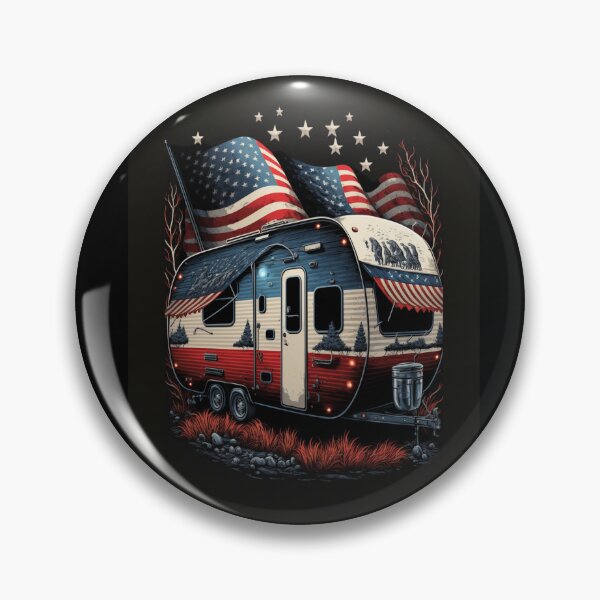 Item preview, Patriotic Campers American Flag designed and sold by druckfun.