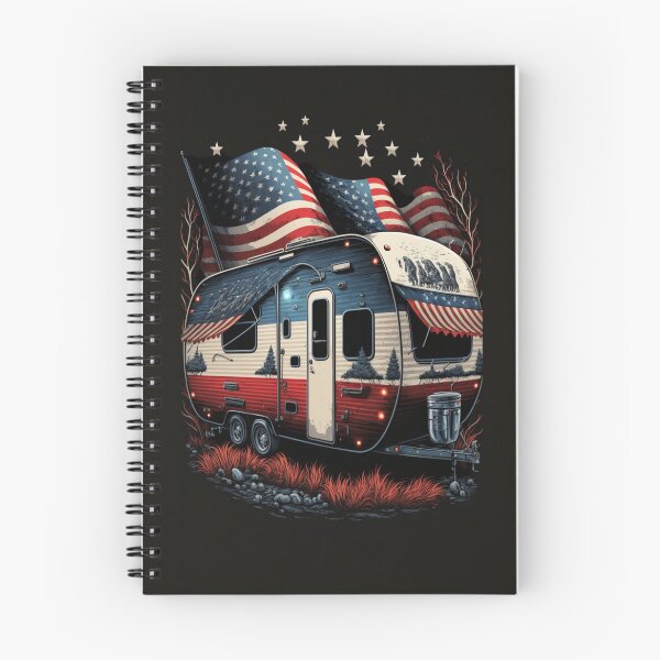 Artikelvorschau, Patriotic Camper amerikanischen Flagge entworfen und verkauft von druckfun.
