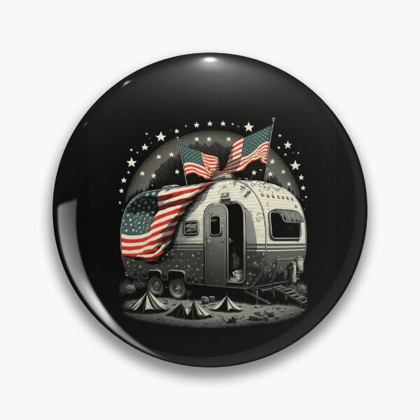 Item preview, Patriotic Campers American Flag designed and sold by druckfun.