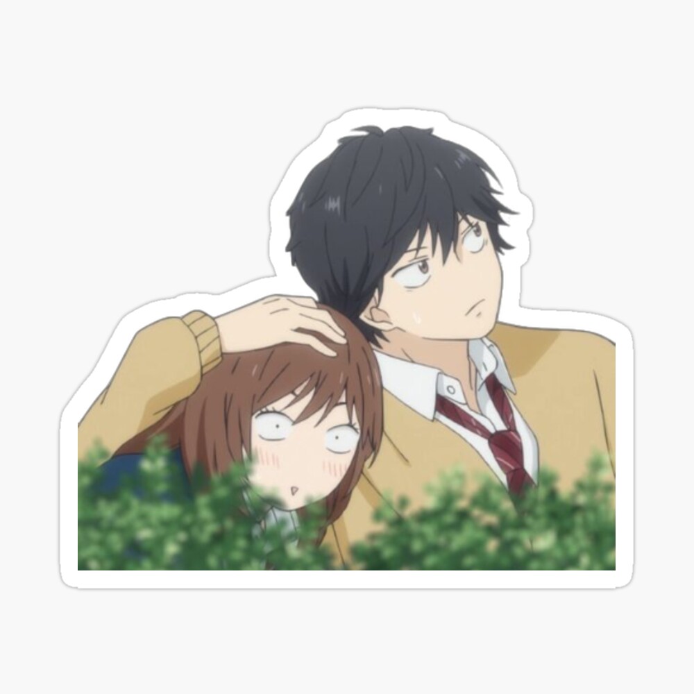 Ao Haru Ride - Futaba Yoshioka & Kou Mabuchi  Sticker for Sale by balvrz