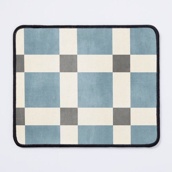Item preview, Chequer Pattern Blue Dark Grey designed and sold by FAROSSTUDIO.