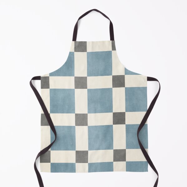 Item preview, Chequer Pattern Blue Dark Grey designed and sold by FAROSSTUDIO.