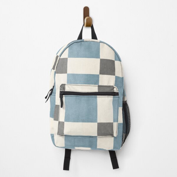 Item preview, Chequer Pattern Blue Dark Grey designed and sold by FAROSSTUDIO.
