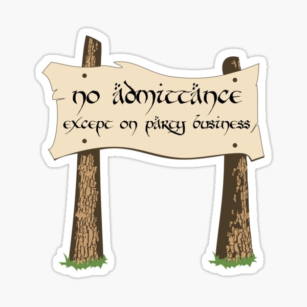 Party Business Sticker