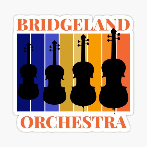 Bridgeland Orchestra Instrument Gradient Sticker