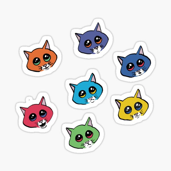 Cute Cat Faces - Astonished Cat Company Sticker