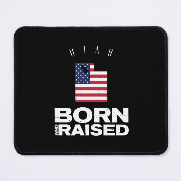 Item preview, USA Born and Raised Utah American Flag Design designed and sold by VIKING PROJECT.