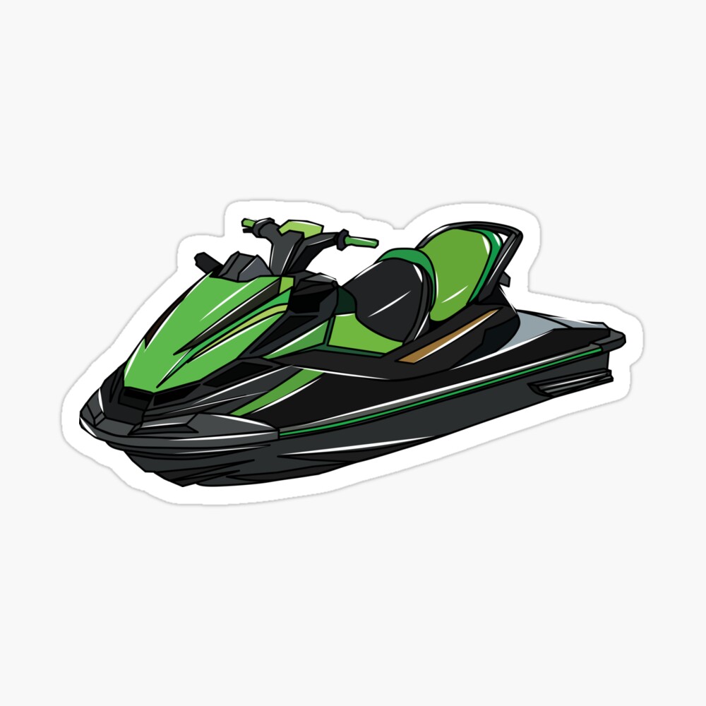 Jet ski cartoon illustration