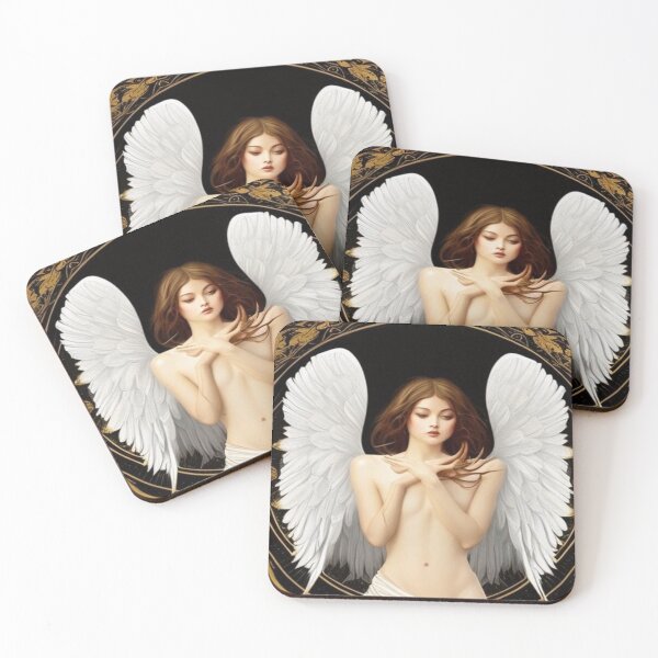 Item preview, Gold an black Angel designed and sold by AnnieHaven.