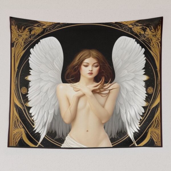Item preview, Gold an black Angel designed and sold by AnnieHaven.