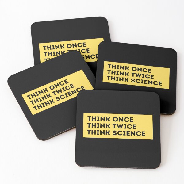 Item preview, think once think twice think science designed and sold by TomorrowQuotes.