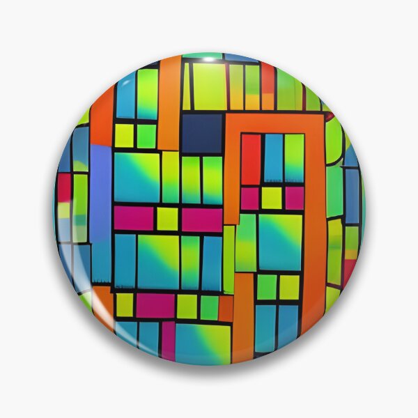 Item preview, Abstract color square pattern designed and sold by Cheekygringo.
