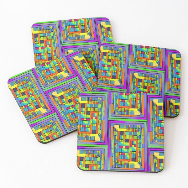 Item preview, Abstract color square pattern designed and sold by Cheekygringo.