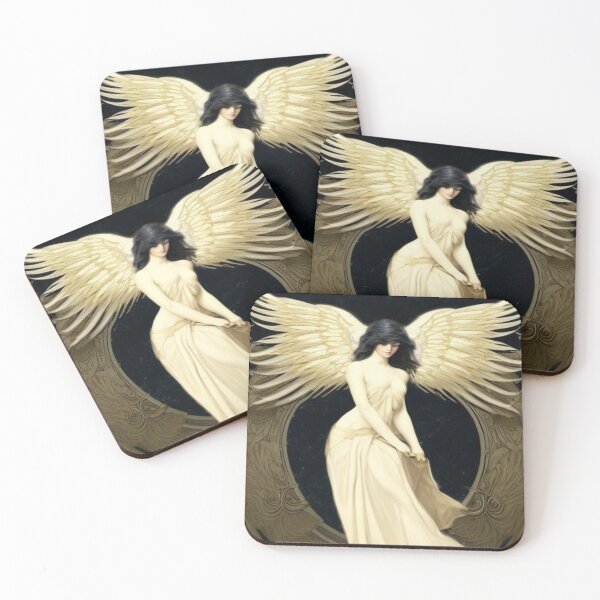 Item preview, Gold and black Angel designed and sold by AnnieHaven.
