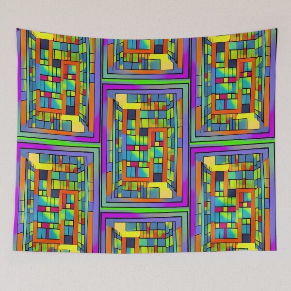 Item preview, Abstract color square pattern designed and sold by Cheekygringo.