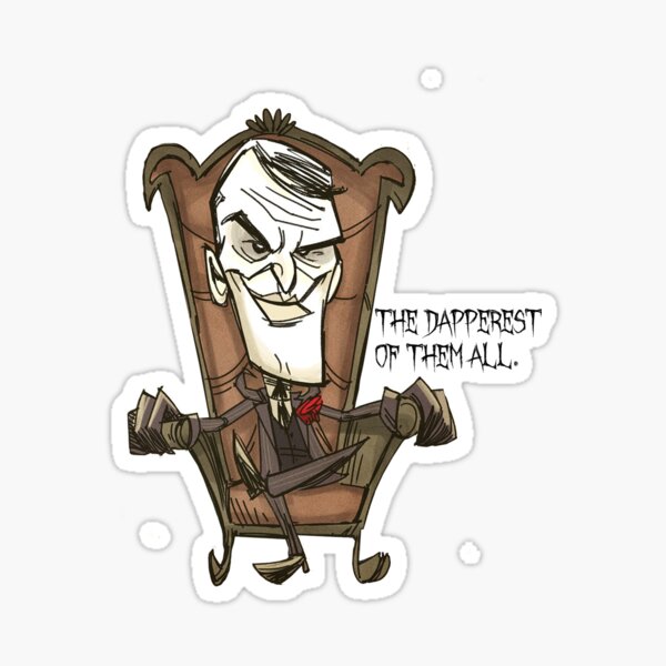 Maxwell Don T Starve Sticker By Atomic Redbubble