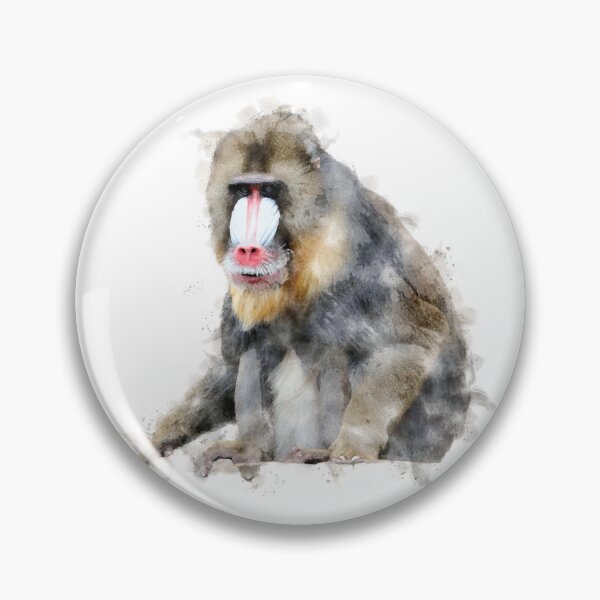 Item preview, Mandrill Watercolour Artwork designed and sold by Typeglyphs.
