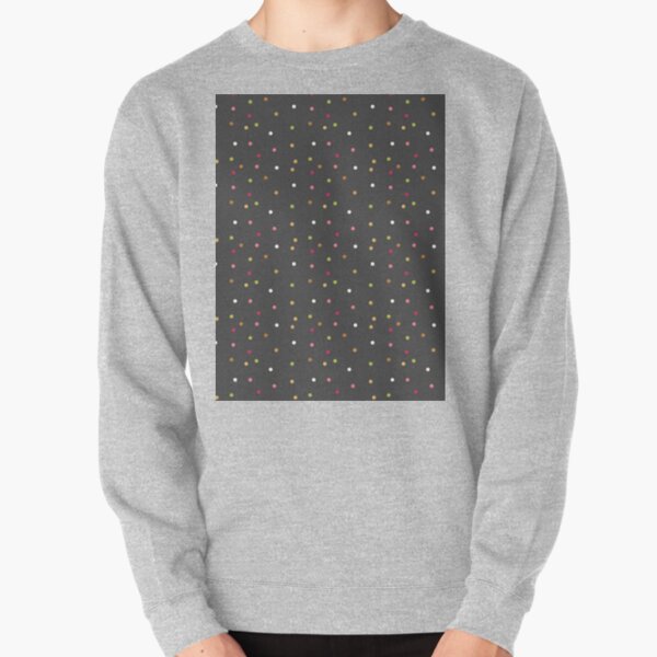 Trendy pink green gray faux gold cute polka dots Pullover Sweatshirt