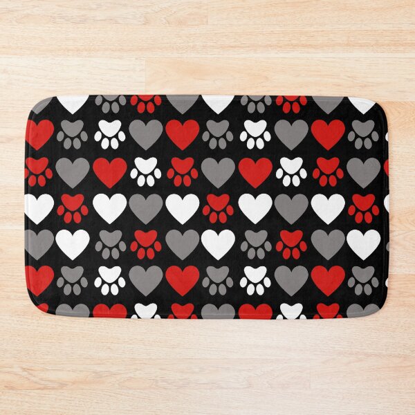 Item preview, pawprints on my heart - cat print - dog print designed and sold by EvergreenWhimsy.
