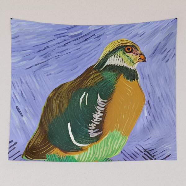 Item preview, Good ol' Bobwhite Critter Tribute ... Inspired by Vincent Van Gogh and David Hockney designed and sold by SeaStories88.