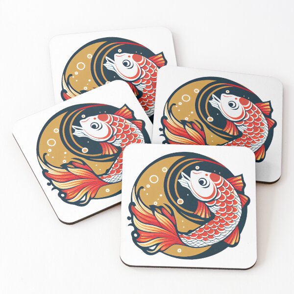 Item preview, Curious Koi Fish Minimalist designed and sold by mcmtdesigns.