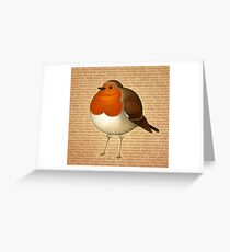 Chubby Erithacus Greeting Card