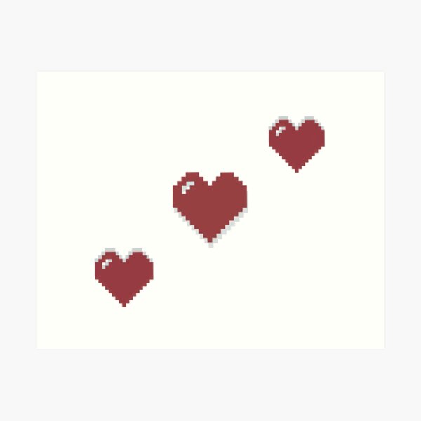 Red Heart Overlay Texture Heart Print Graphic by VetalStock