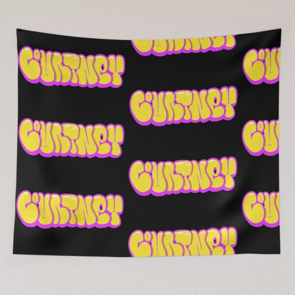 Item preview, Yellow Courtney Name Tag designed and sold by ArtByNabes.