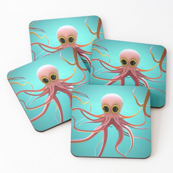 Item preview, Cute but Disturbing Pink Octopus designed and sold by SquishStitches.
