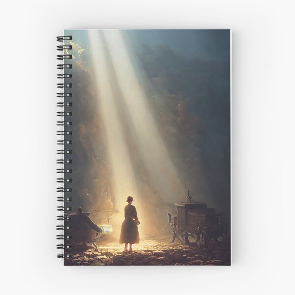 Item preview, Woman Standing in Golden Light on Rocks Painting designed and sold by bryanchvzz.