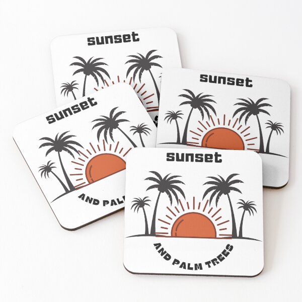 Item preview, Sunset and Palm Trees designed and sold by TheAfer.