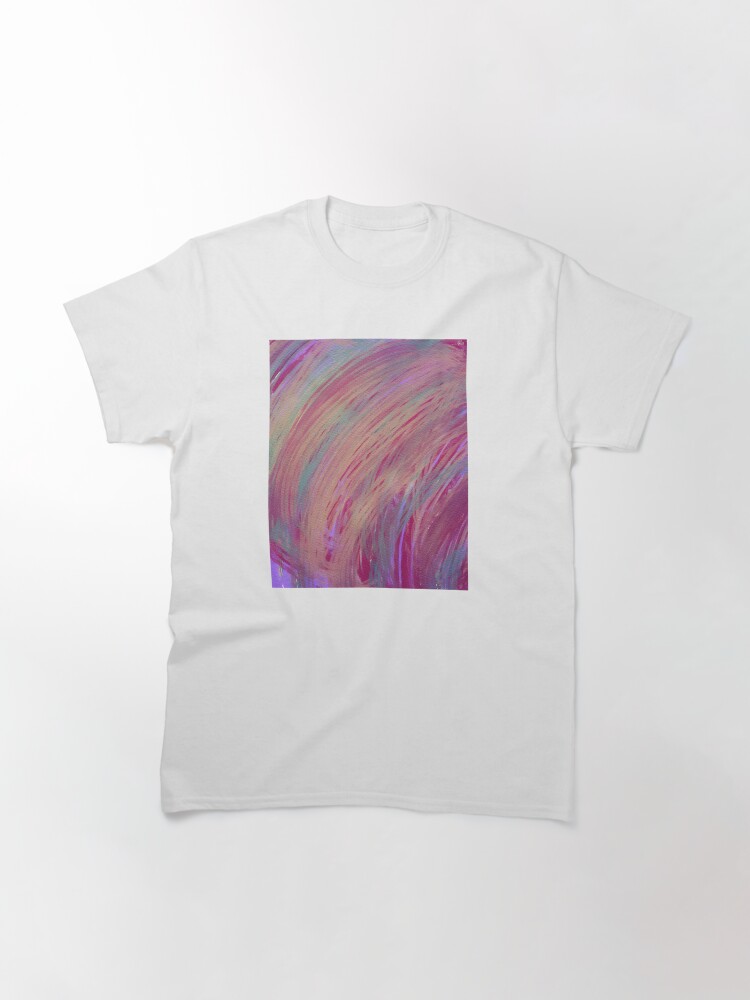 Thumbnail 3 of 7, Classic T-Shirt, Intense Sunset Pastel Abstract designed and sold by OneDayArt.