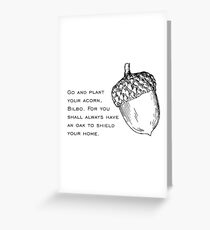 Bilbo Acorn Greeting Card