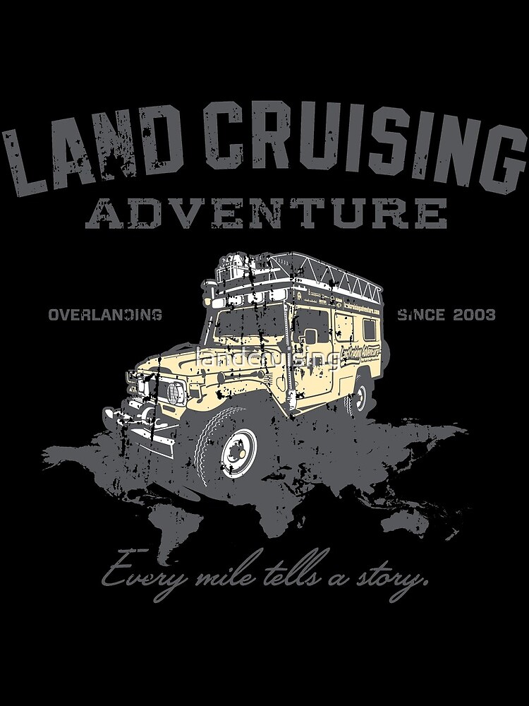 Every Mile Tells a Story - grey print by landcruising