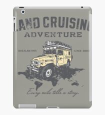 Every Mile Tells a Story - grey print iPad Case/Skin